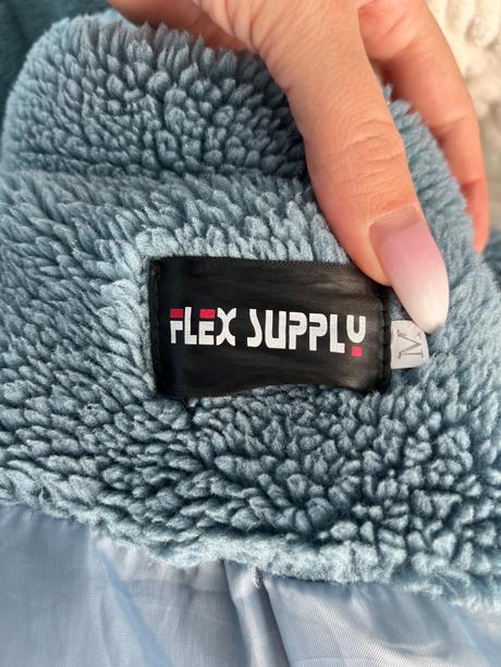 Kabát teddy blue, m