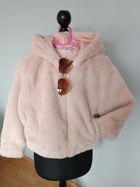 Ružový kožuch s uškami, pepco,134