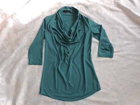 Dámske tričko s padavým výstrihom, gate,s