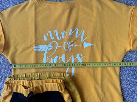 Set mama šaty + 2x detské kraťasky, m