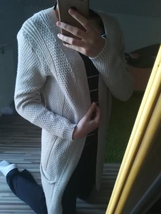 Dlhší kardigán s vreckami,