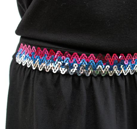 Dievčenská tunika s flitrami 152-158, 152