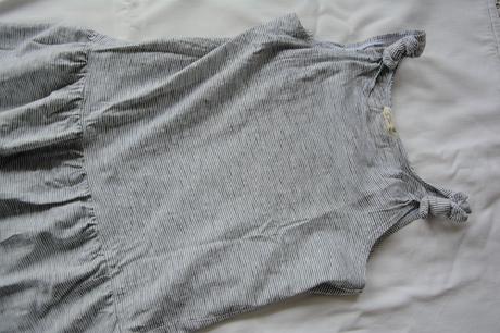 Pásikové šaty z organickej bavlny, h&m,134