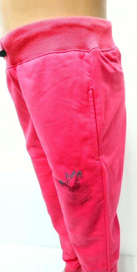 Ružové tepláky love motýľ, kugo, 128-134 cm, kugo,128