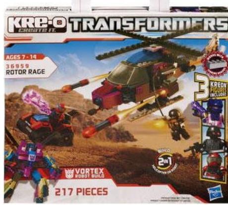 Hasbro kre-o transformers rotor rage vrtulník, 