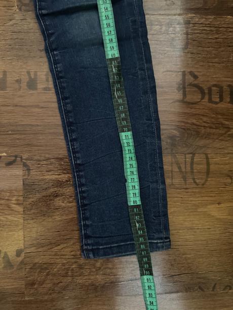 Tmavomodré elastické rifle 10-11y, takko,140