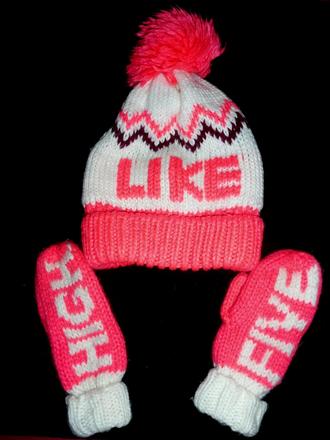 Čiapka+rukavice, h&m,158