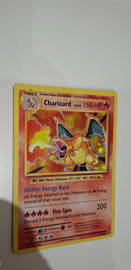 Pokemon karta charizard 6 11/108 2016, 