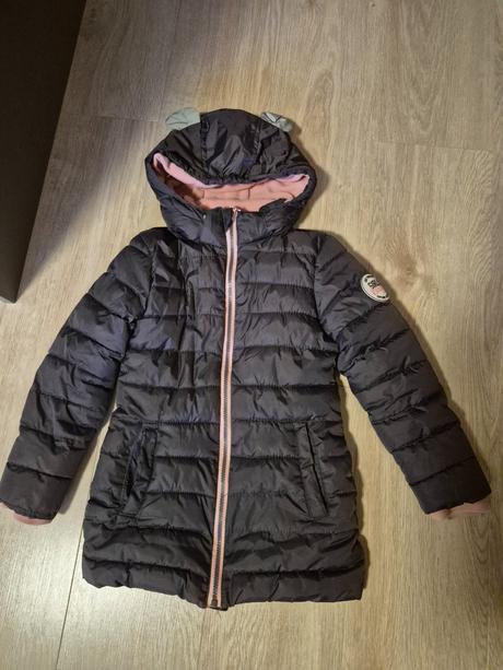 Zimna predlzena bunda dievcenska, 122 vel., dopodopo,122