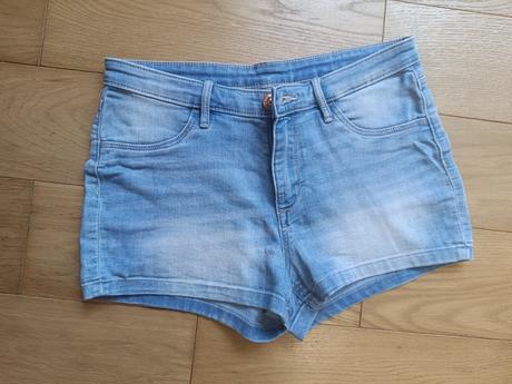 Riflové šortky, h&m,170