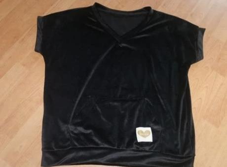 Dámske zamatové tričko, l