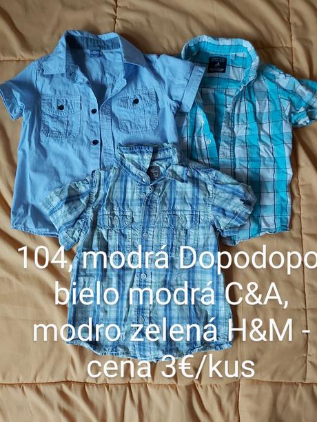 Oblečenie veľkosť 104, 104–116
