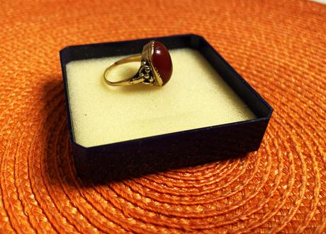 Starož.prsteň s karneolom,