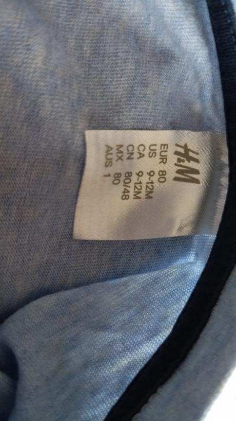 Tričko hm auto, h&m,80