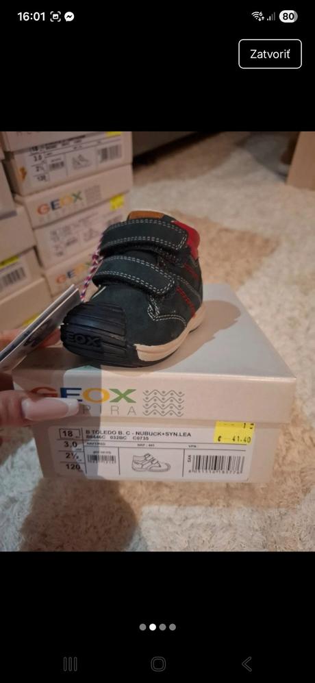 Nove geox čižmičky 18 za polovičnú cenu, geox,18