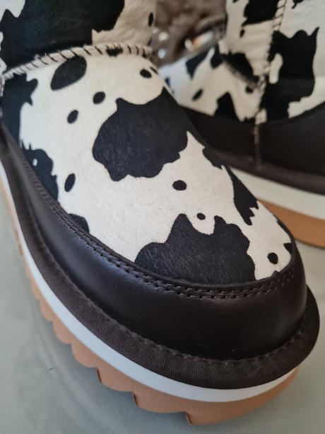 Kožené cizmy s pravou ovcou kozusinou, 36 / 37