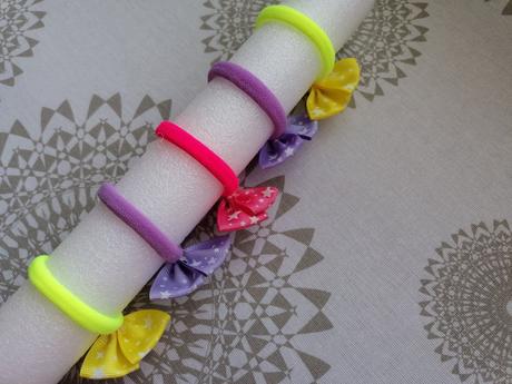 Gumička s mašličkou, 5 kusov, cena spolu,