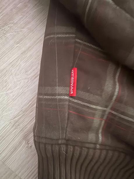 Bunda zateplená hnedá karo xxxl, xxxl