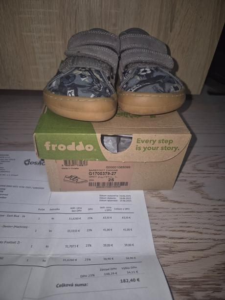 Froddo tenisky canvas, futbal ,25, froddo,25