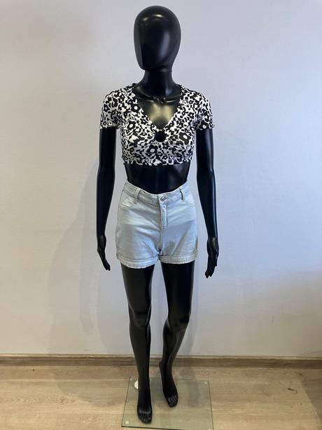 Dámsky kvetovaný crop top terranova (xs), terranova,xs