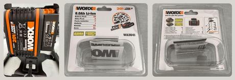 Akumulátor worx 6ah pracovné svetlo nabíjačka set, 