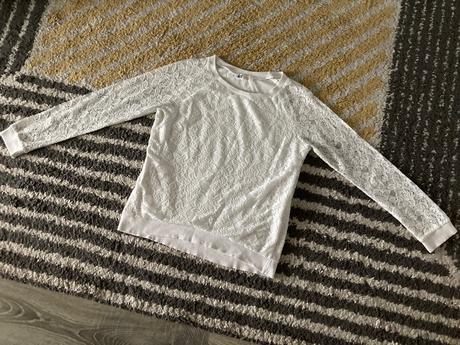 Čipkové tričko 146/152, h&m,146