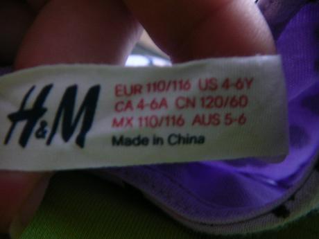 Dievcenske saty, h&m,110