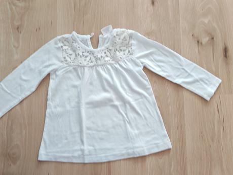Detske tričko s krajkou k suknicke, bonprix,86