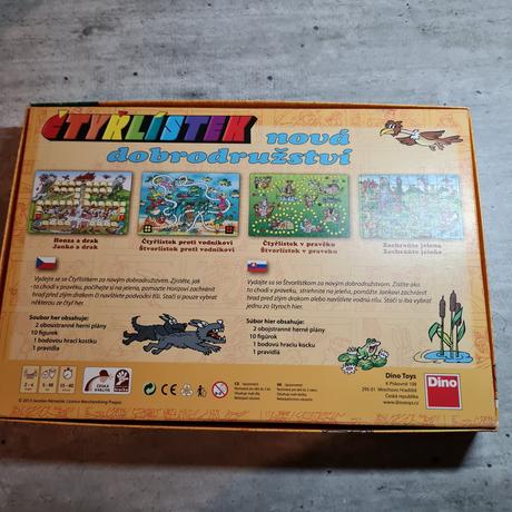 Spoločenská hra - štvorlistok (4 hry),