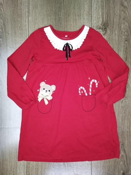 Šaty vianoce 110/116, h&m,116