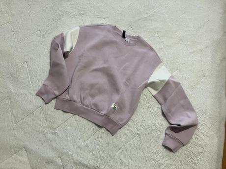 Fialová mikina, h&m,xs