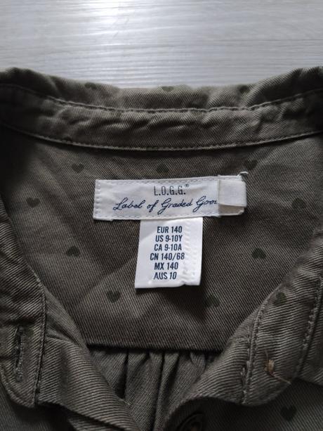 Košeľové šaty 9-10 rokov, h&m,140