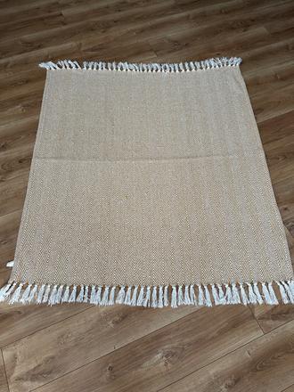 Bavlnená deka so vzorom rybej kosti,