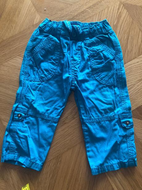 Tenké bavlnené roll-upové nohavice, 68