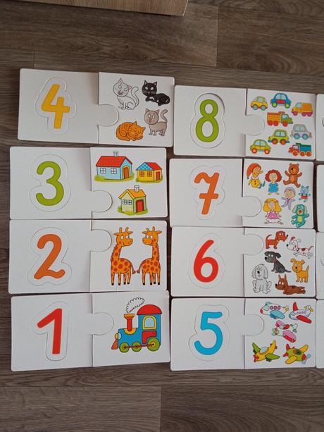 Vkladacie puzzle - počítanie, 
