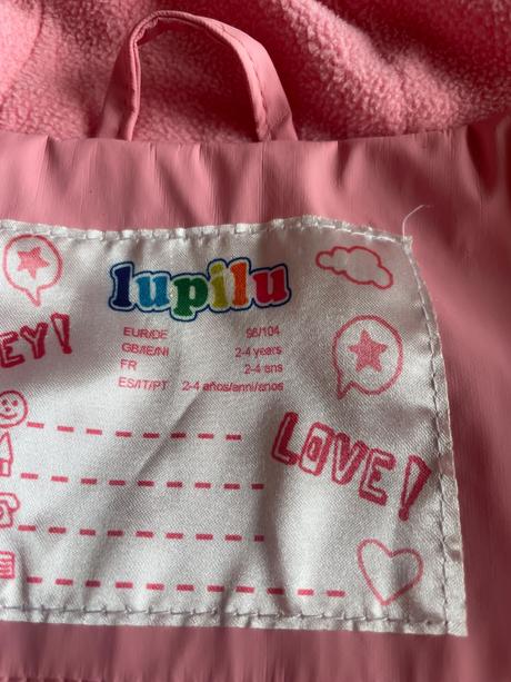 Dievčenska bunda do dažda, lupilu,104