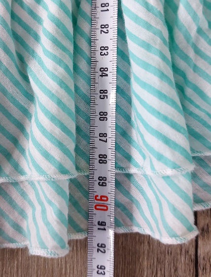 Pásikavé zelenobiele letné šaty, orsay,m