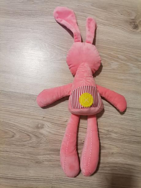 Plyšový ružový zajko mojkáč, 