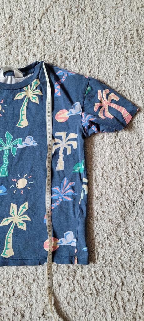 Tričko dvojicky palmy, h&m,122
