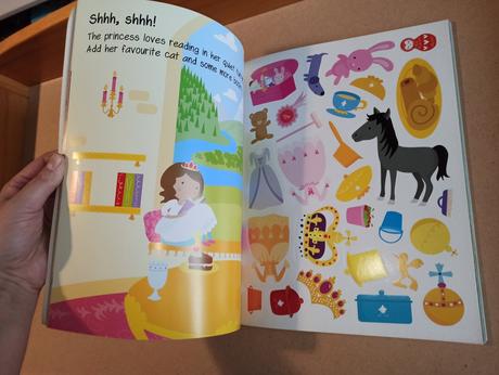 My first big sticker playtime, 