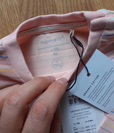 Tričko s dlhým rukávom, name it,68