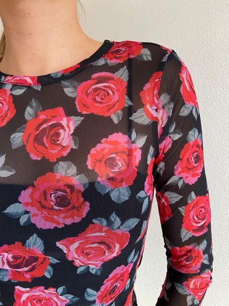 Priehľadný top, h&m,s