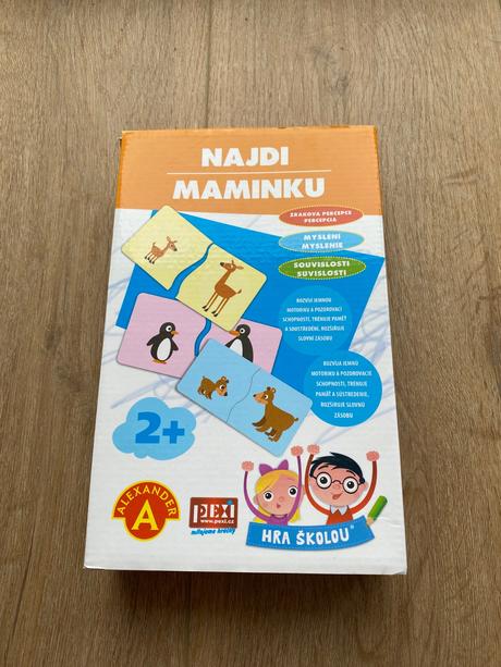 Náučná hra pre deti nájdi maminku, 