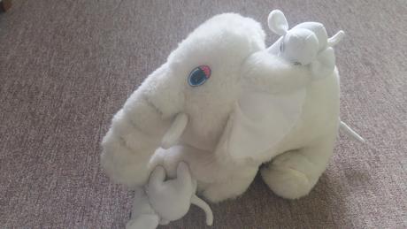 Plysovy slon so slonicatmi 40cm dlzka, 