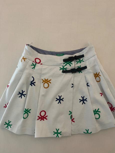 Sukňa skladaná s podšívkou uk of benetton, benetton,38