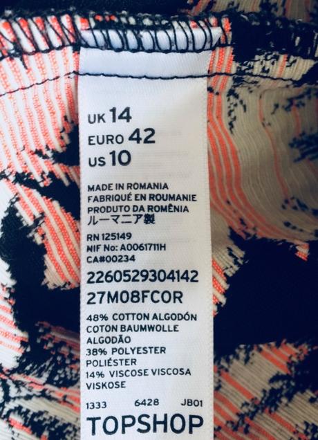 Topshop palmová sukňa vel.42/l, topshop,42 / l