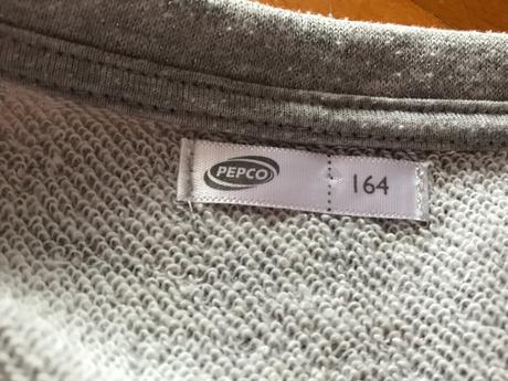 Dievčenské šaty sivé s bielou tylovou sukňou, pepco,164