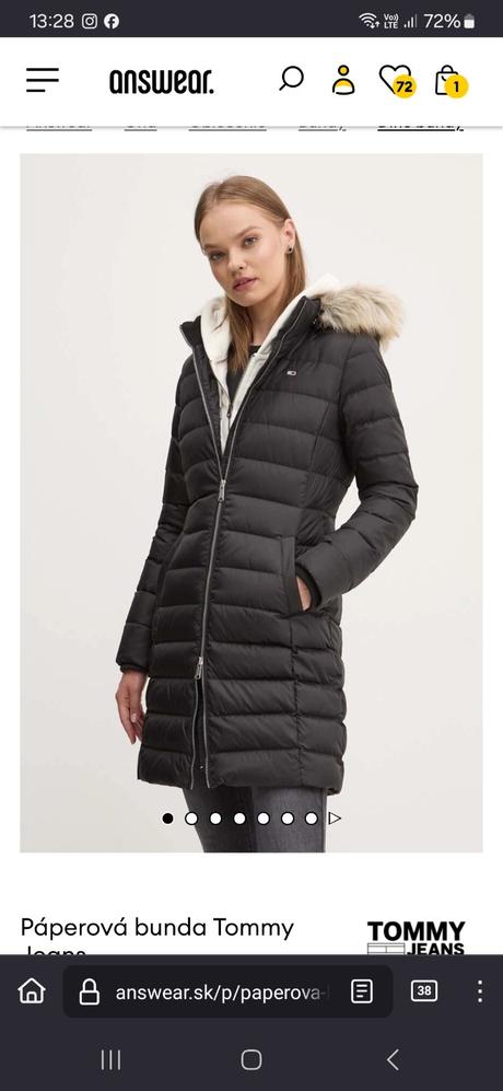 Zimna paperova bunda, tommy hilfiger,m