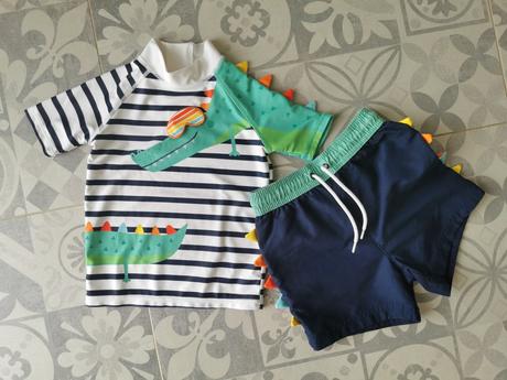 Chlapčenské plavky next (tričko+šortky), next
