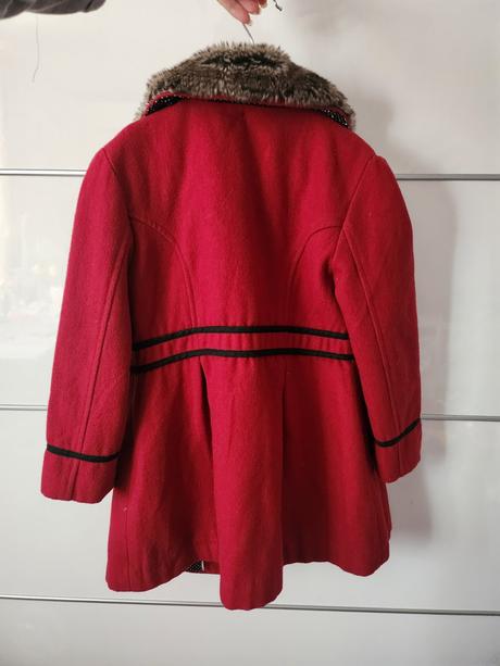 Krásny vlnený kabát 116/122, marks & spencer,122